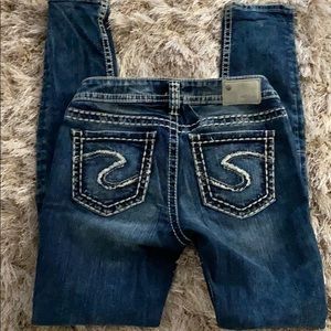 Silver jeans skinny stonewashed size 27/31